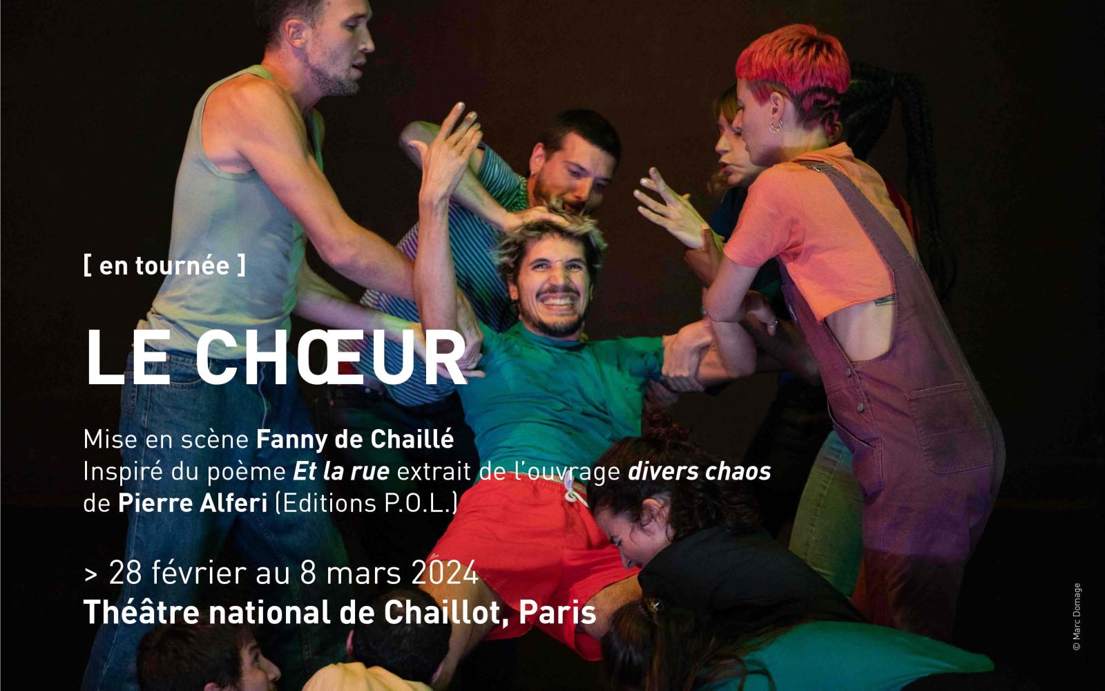 Photo du spectacle Le Chœur de Fanny de Chaillé en tournée au théâtre national de Chaillot à Paris